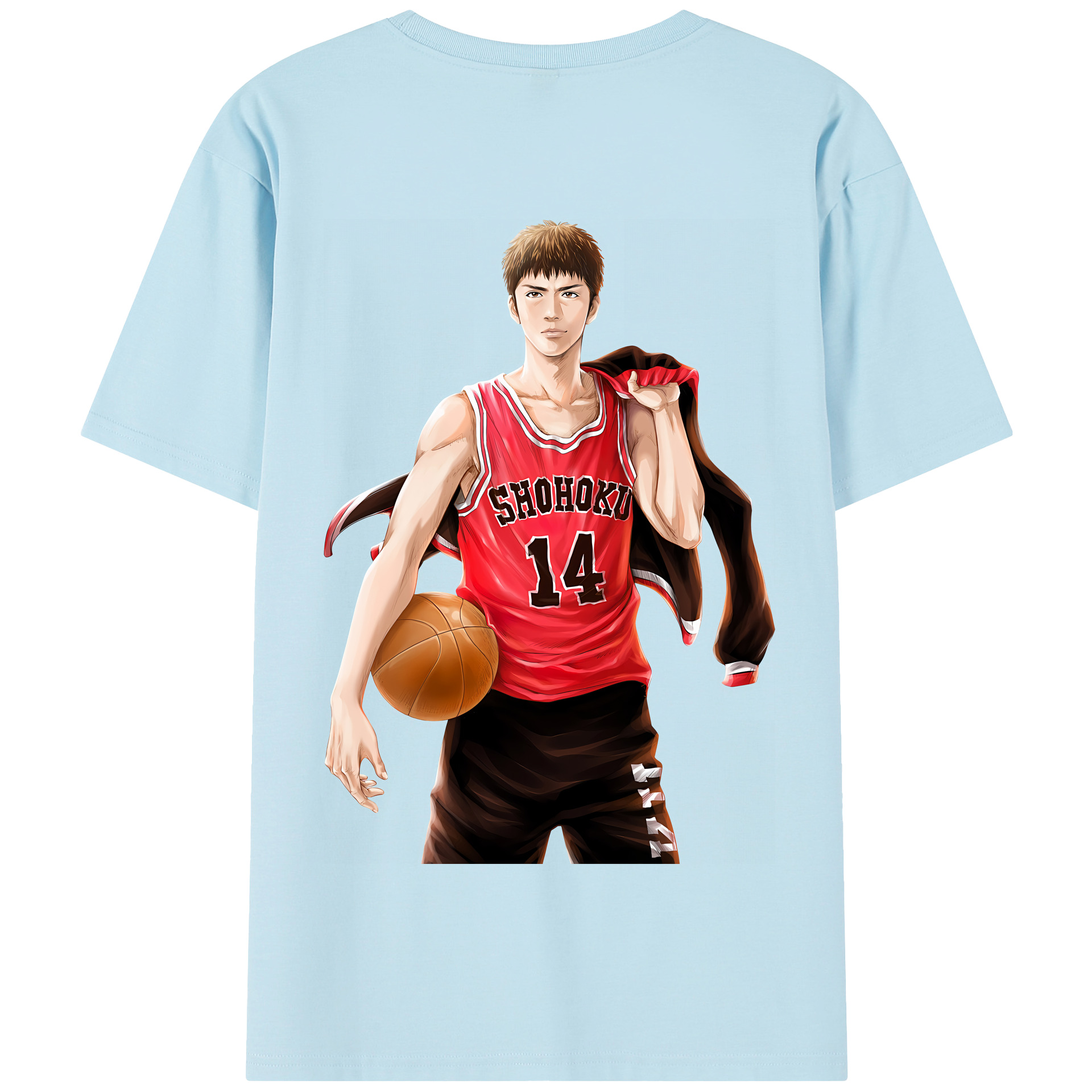 SLAM DUNK／スラムダンク 綿100％半袖Tシャツ（背面プリント）